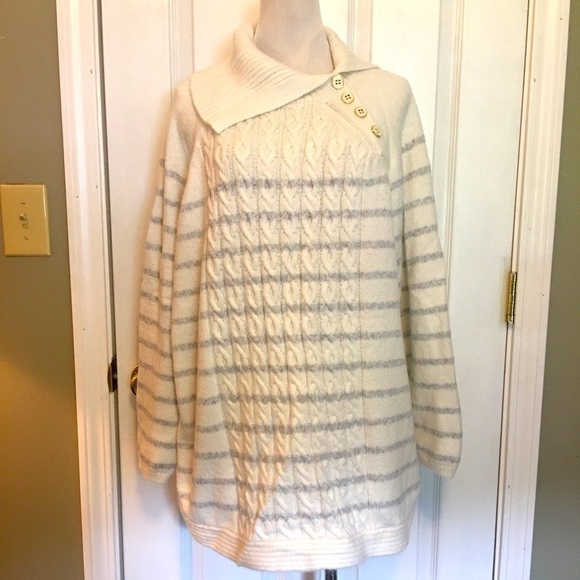 Croft & Barrow split cowl neck sweater sz 3X. Fall / Winter. Casual or dress. - Picture 1 of 9